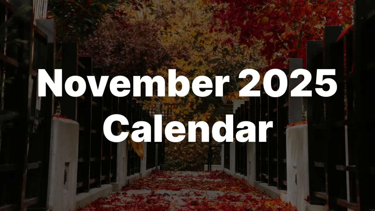 Download November 2025 USA Calendar