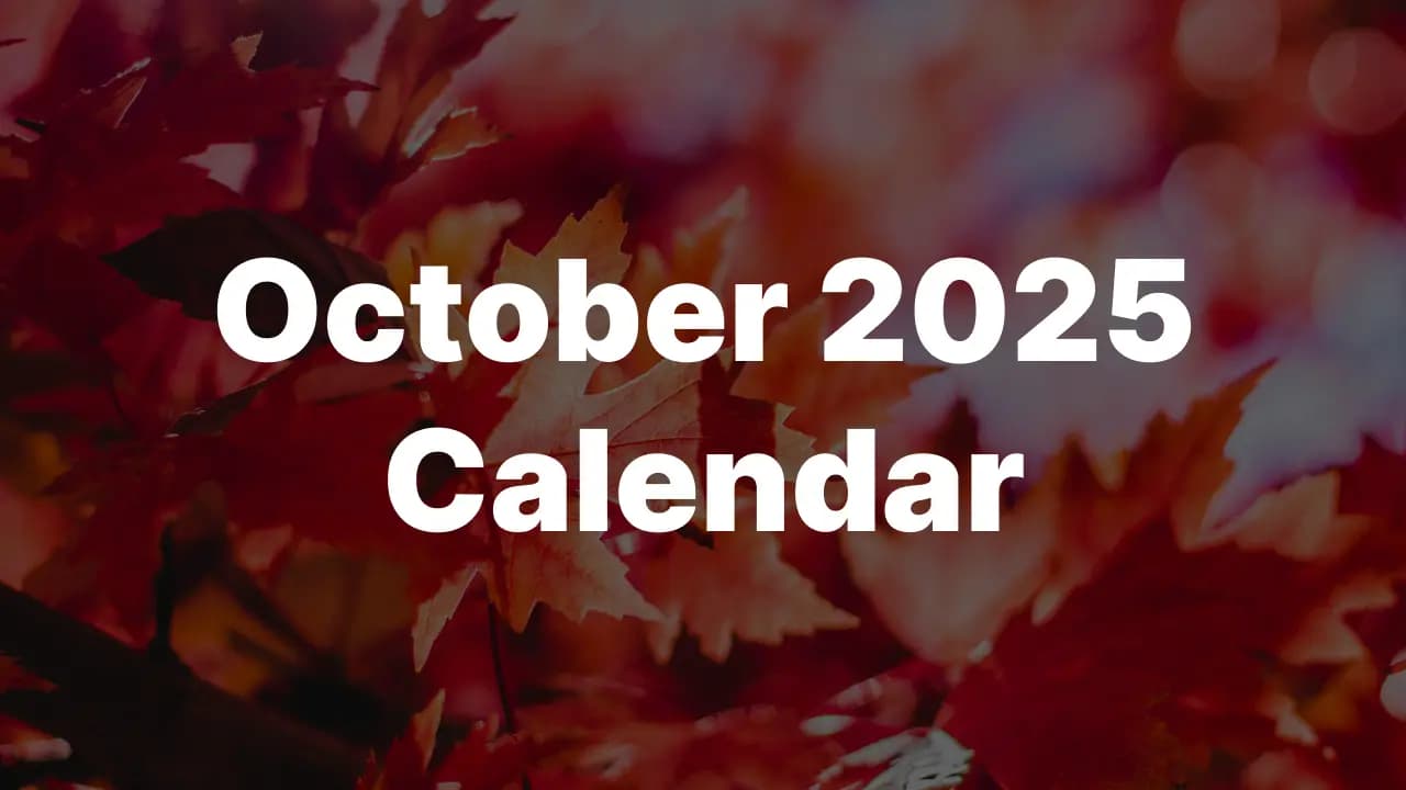 Download October 2025 USA Calendar