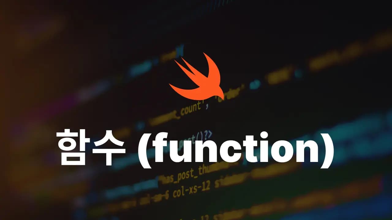 Swift에서 함수를 사용하는 방법 총정리